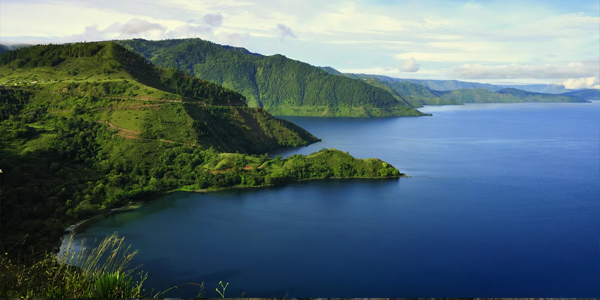 Panoramic of Lake Toba